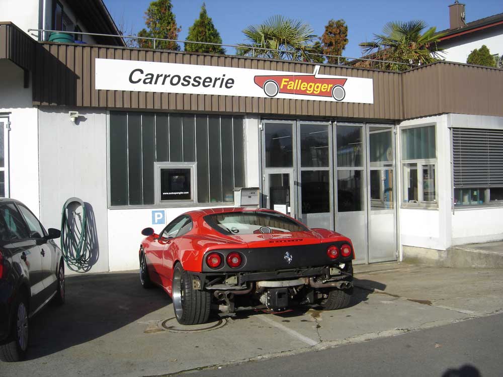 Arbeiten der Carrosserie Fallegger
